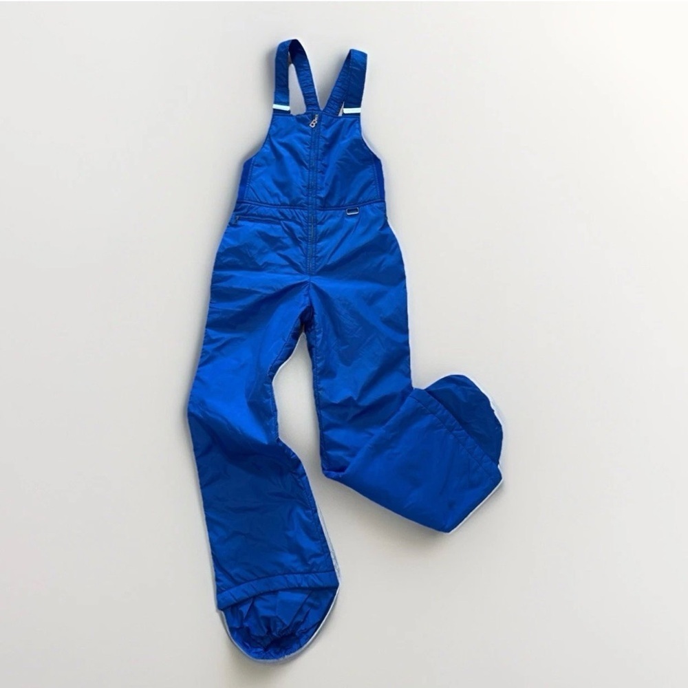 Bogner Vintage Bib Snowboard Snow Ski Pants Overalls One Piece Youth Sz 12 Blue